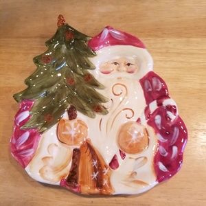 Target Home Glass Santa Candy/Treats Dish